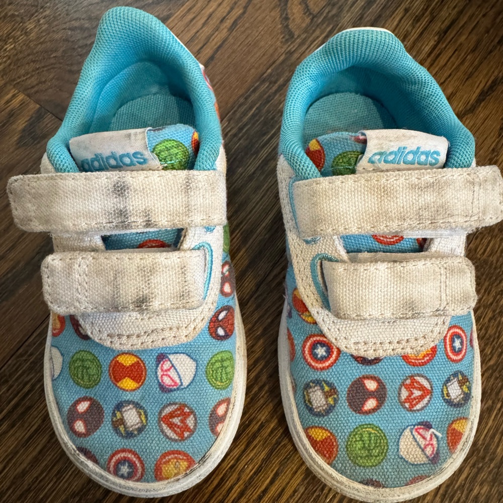 Adidas Kids' Blue Patterned Shoes